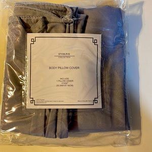 Grey Body Pillow Cover